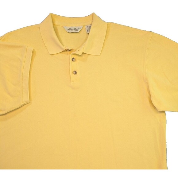 Eddie Bauer Other - Eddie Bauer Polo Shirt Mens Large Yellow Short Sleeve Golf Activate Wear Light